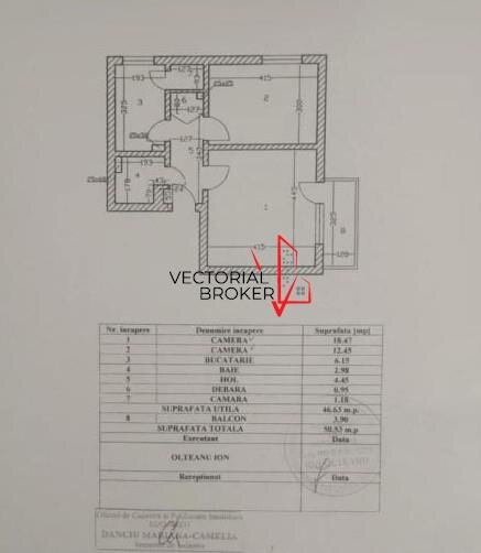 Basarabia Diham Apartament 2 camere decomandate, et.7, bl.reabilitat,